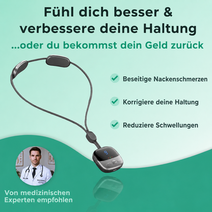 NACERVA™ | Intelligentes EMS-Nackenmassagegerät gegen Nackenbuckel & chronische Nackenschmerzen
