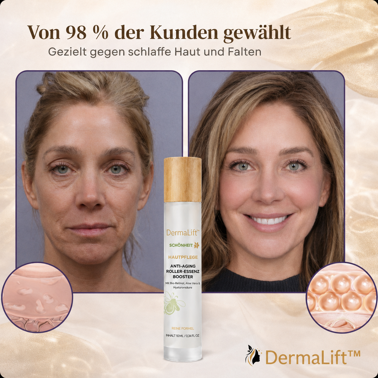 DermaLift™ | Mildert das Erscheinungsbild von Falten