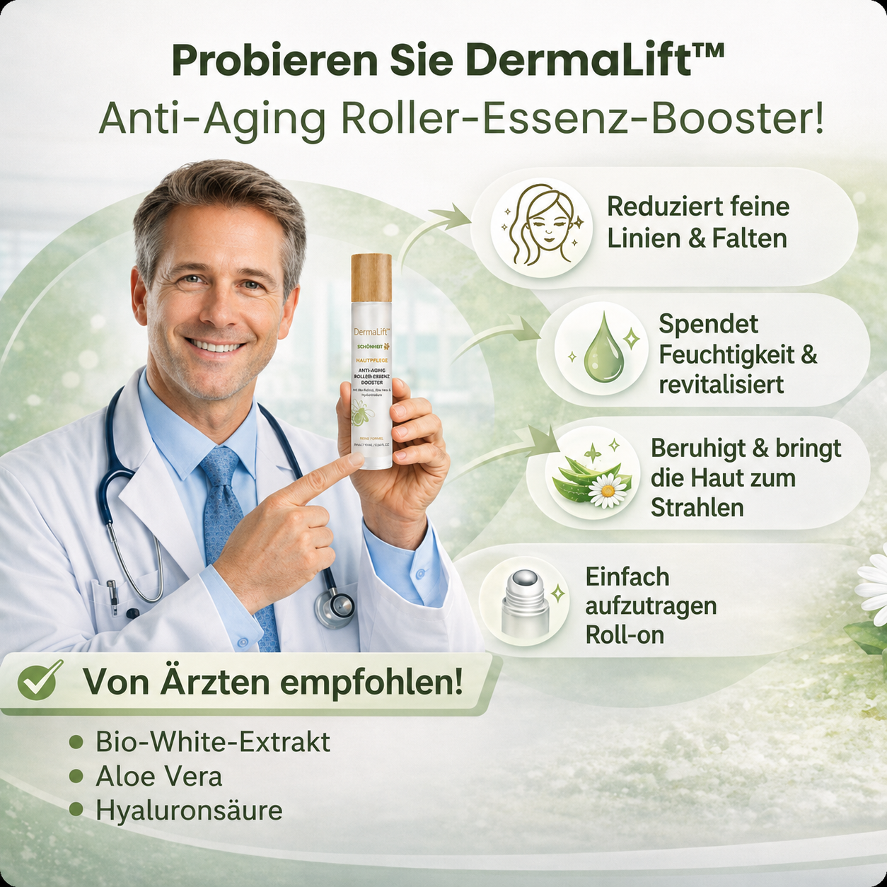 DermaLift™ | Mildert das Erscheinungsbild von Falten
