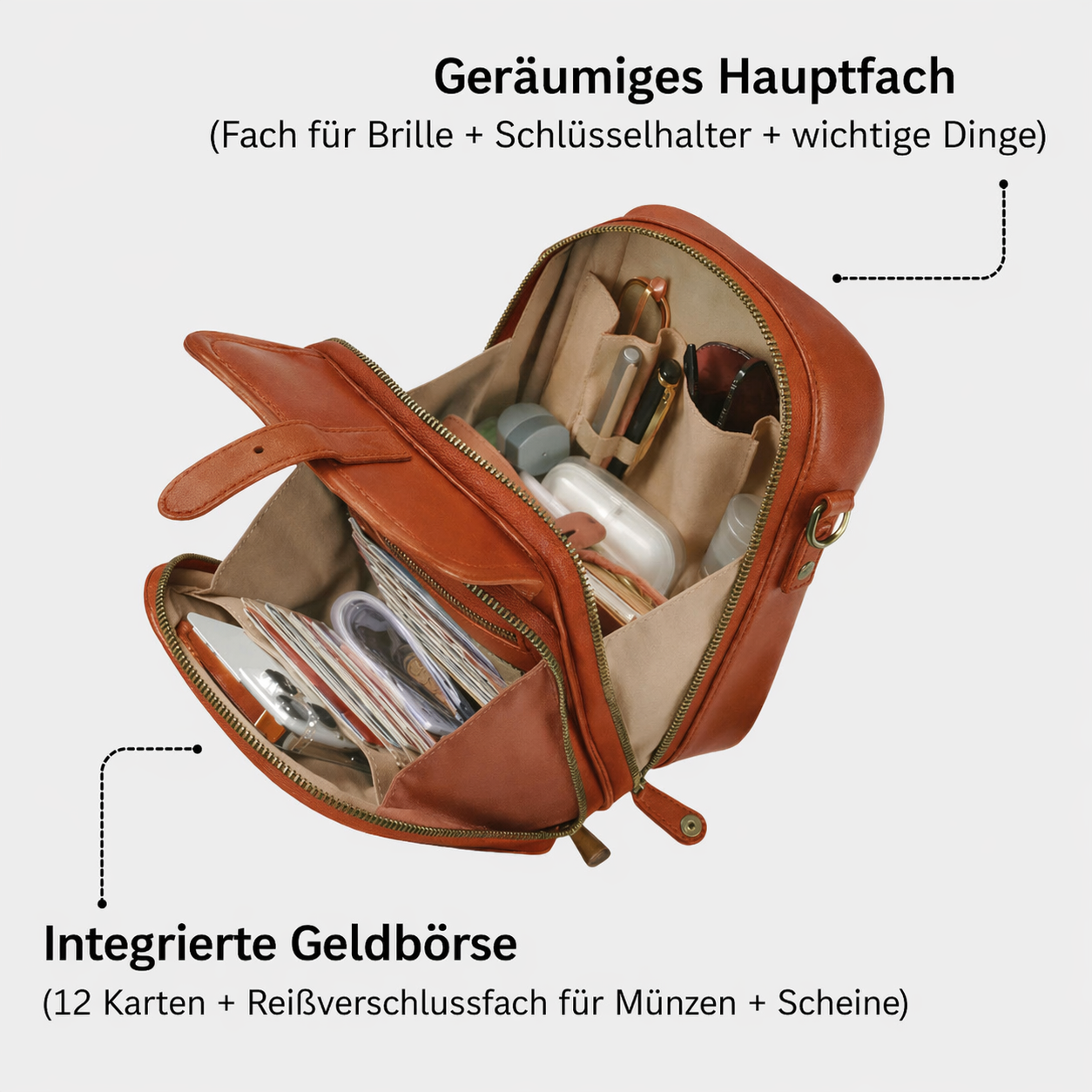 Lioren | Die geräumigste Crossbody-Tasche